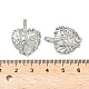Латунные микропаве прозрачные подвески с фианитом KK-B139-01P-3