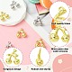 6шт 2 цвета латунные подвески KK-CJ0003-12-3