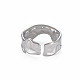 304 anello a polsino irregolare in acciaio inossidabile X-RJEW-N038-039P-2