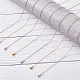 Nbeads 20pcs 2 style 304 colliers de chaîne de câble en acier inoxydable pour hommes femmes NJEW-NB0001-04-4