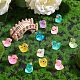 100 pz mini anatre luminose mini anatra in resina colorata miniatura fata giardino mini anatra per paesaggio in miniatura JX530A-3