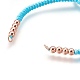 Fabbricazione di braccialetti di perline intrecciati con corde di nylon BJEW-F360-FRG17-2
