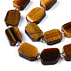 Природных тигровый глаз бисер нитей G-C098-A23-01-2