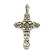 Tibetan Style Alloy Cross Gothic Pendants X-TIBEP-371-AS-LF-1