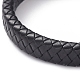 Unisex Leather Cord Weave Bracelets BJEW-JB04893-04-2