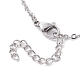 304 Stainless Steel Cable Chain Anklets AJEW-AN00568-4