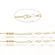 Handgefertigte Perlenkette aus Messing CHC-G011-10G-02-1