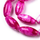 Chapelets de perles en verre peint DGLA-S115-22x10mm-S40-3