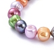 Natürliche Süßwasserperlen Perlen Armbänder BJEW-JB05263-2