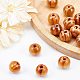 Olycraft 100 pièces perles en bois naturel 12mm perles en bois de pin perles rondes en bois burlywood perles entretoises pour l'artisanat faisant des bijoux à bricoler soi-même WOOD-OC0002-02-3