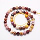 Natural Mookaite Beads Strands G-G542-8mm-05-2