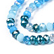 Chapelets de perles en verre électroplaqué X-EGLA-N002-12E-3