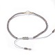 Bracelets réglables de perles tressées avec cordon en nylon BJEW-P256-B01-5