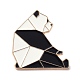 Pin esmaltado de panda de origami JEWB-K004-36-1