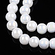 Chapelets de perles en verre opaque électrolytique X-GLAA-T032-P4mm-AB02-2