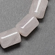 Natural Gemstone Rose Quartz Stone Column Beads Strands G-S115-12-1