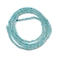 Природных амазонит бисер нитей G-V001-A01-2mm-3