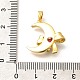 Латунные подвески с микропаве из прозрачного кубического циркония KK-R212-14G-3