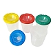 プラスチック製の子供用絵筆洗浄バケツ  ペンバレルカップを洗う  ブラシポットを洗う  ミックスカラー  5.7~8x8.8cm DRAW-PW0004-003-1