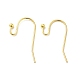Golden Color Brass Hook Ear Wire X-J0JQN-G-1