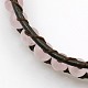 Fashion Gemstone Cord Beaded Bracelets BJEW-J054-05-2