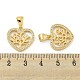 Латунные микропаве прозрачные подвески с фианитом ZIRC-P113-07D-G-3