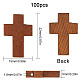 SUNNYCLUE 100Pcs Wood Cross Pendants Natural Wooden Small Cross Charms Pendants for Party Favors Necklace Jewelry Making DIY Craft Handmade Accessories WOOD-SC0001-38-2