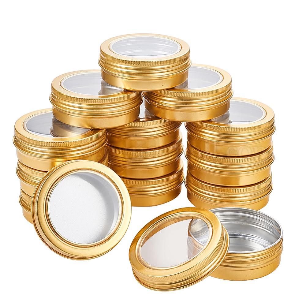 Shop BENECREAT 14 Pcs 60ml Aluminum Tin Jars for Jewelry Making