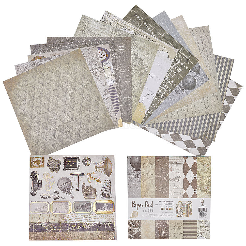 Wholesale 26 sheets floral scrapbook paper pads pandahall