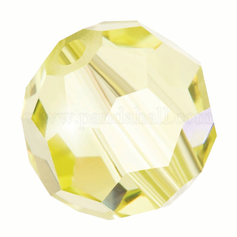 48 Perles En Cristal Swarovski Couleur Claire AB - Format 6x3 Mm Bicône - Neuf Pour Création Bijoux