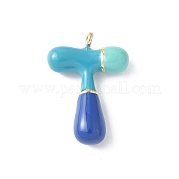 Латунь эмаль подвески KK-E093-03G-T-01