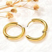 Серьги-кольца из нержавеющей стали 304 для женщин EJEW-M068-15A-G