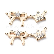 Латунные прозрачные подвески из кубического циркония KK-G523-09G