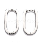 Серьги-кольца Huggie Hoop из нержавеющей стали 304 STAS-J033-11C-P