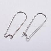Серьги-кольца из нержавеющей стали 316 STAS-K146-040-33x12mm