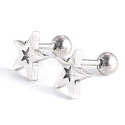 Серьги-штанги для хрящей из нержавеющей стали 201 EJEW-R147-09