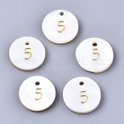 Подвески из натуральных пресноводных ракушек SHEL-Q023-05