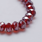 Гальванические стеклянные бусины EGLA-J047-6x4mm-AB07
