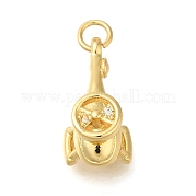 Реечное покрытие латунь с подвесками из кубического циркония KK-Z086-29G-01