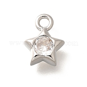 Латунные микро проложить кубического циркония подвески KK-C085-23P