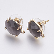 Серьги из граненого стекла GLAA-F084-A05