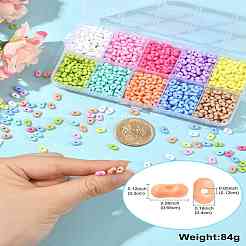 60 г 10 цвета непрозрачные акриловые бусины MACR-CJ0002-20