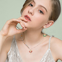 18шт 3 цвета стеклянные подвески GLAA-DC0001-27