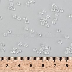 TOHOラウンドシードビーズ  日本製シードビーズ  （1)クリスタルクリア  8/0  3mm  穴：1mm  約222PCS /ボトル  10 G /ボトル&nbsp;SEED-JPTR08-0001