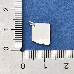 925 подвеска из стерлингового серебра с надписью «Доверьтесь нашему голосу» STER-Q003-01I-S