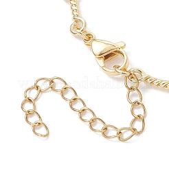 Изготовление браслета из латунной цепочки с закрученными звеньями&nbsp;AJEW-JB01416