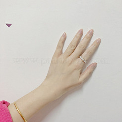 Прямоугольные перстни из нержавеющей стали со стразами и керамикой FS-WG8E554-06