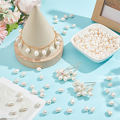 5 нить бусин из натурального культивированного пресноводного жемчуга PEAR-NB0002-58