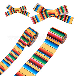 2 рулон 2 стилей в полоску с принтом из полиэфирной ленты в крупный рубчик OCOR-TA0001-37F