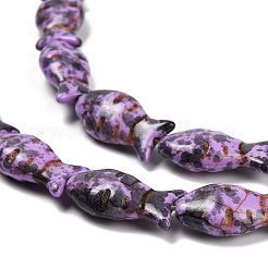 Синтетических нитей бирюзовые бусы TURQ-F019-01A